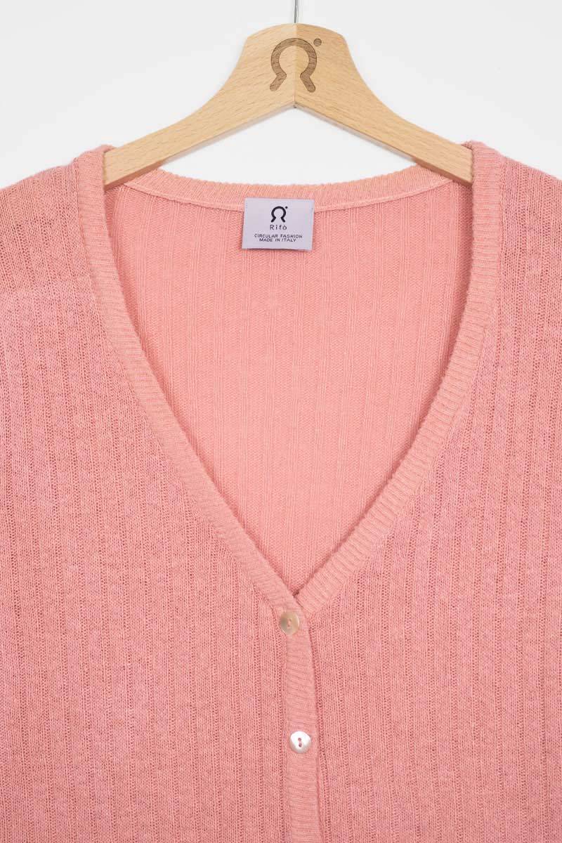 Rifò REALMA Cardigan Seta Rigenerata Tinture Naturali Saldi