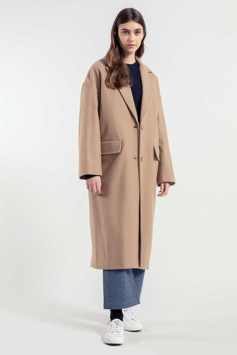 Rifò MARA Cappotto Donna Lana Rigenerata Saldi Di Fabbrica