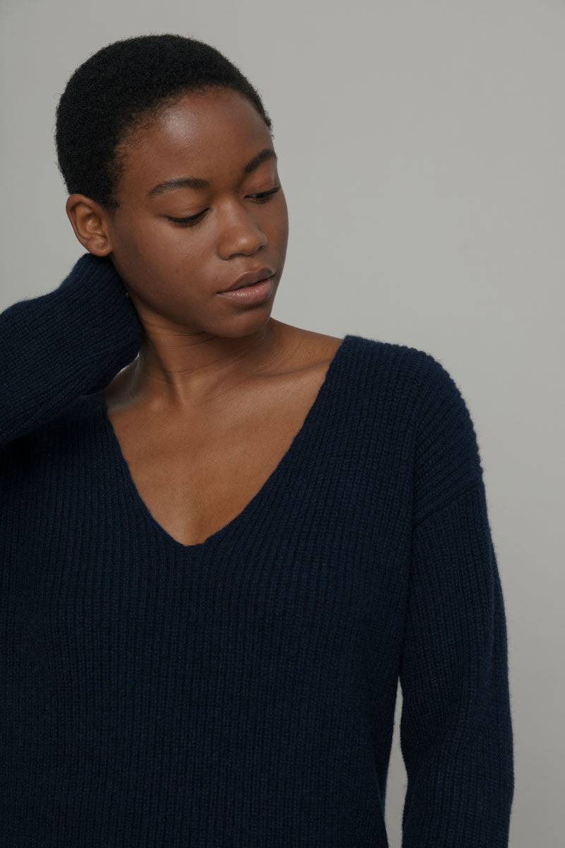 Rifò ESTER Maglia Scollo a V Donna Cashmere Black Friday Prezzi