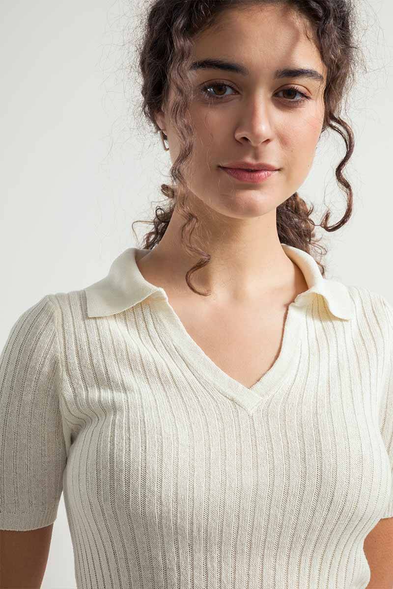Rifò GIGI Polo Donna Seta Rigenerata Novità