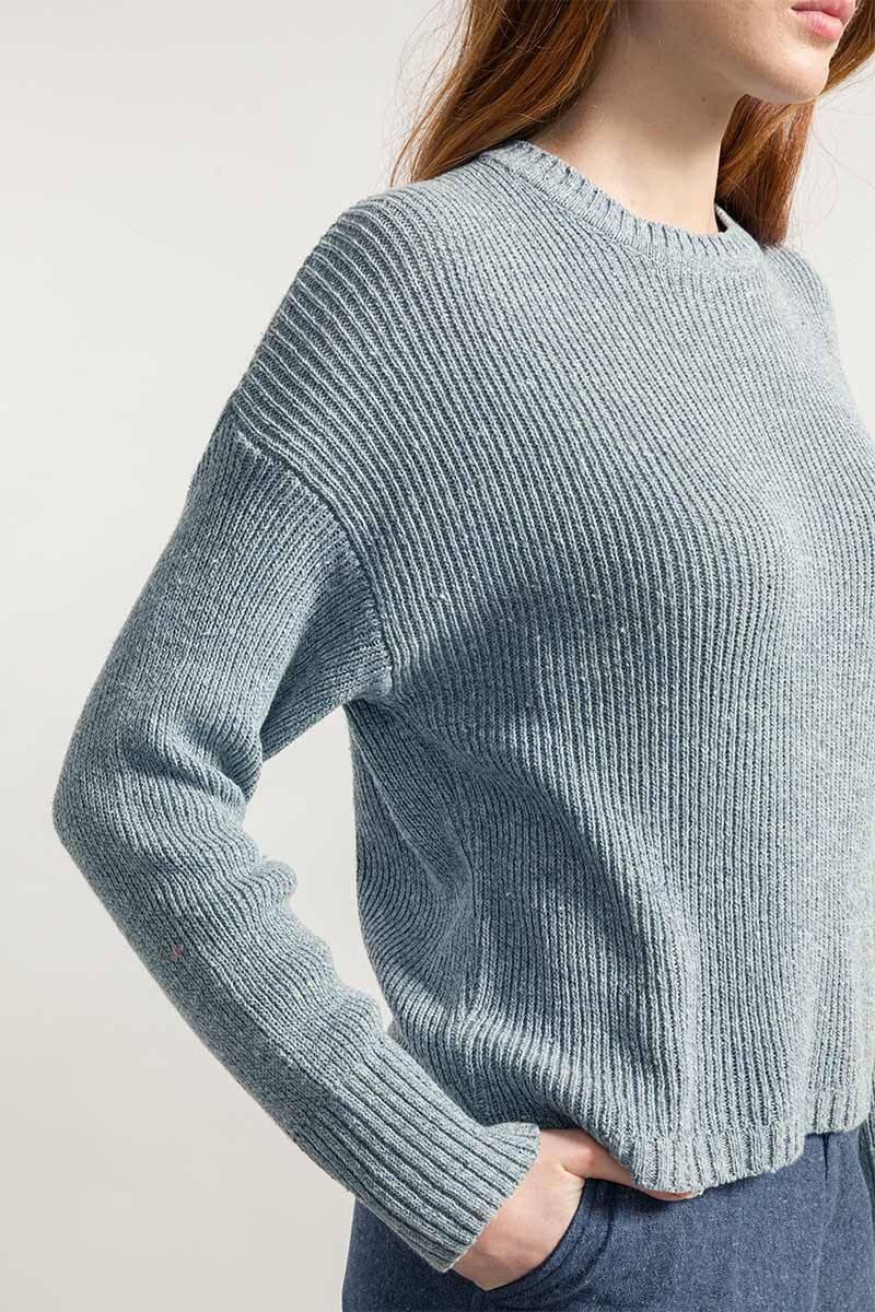 Rifò DARIA Maglia Donna Cotone Jeans Rigenerato Hotsell