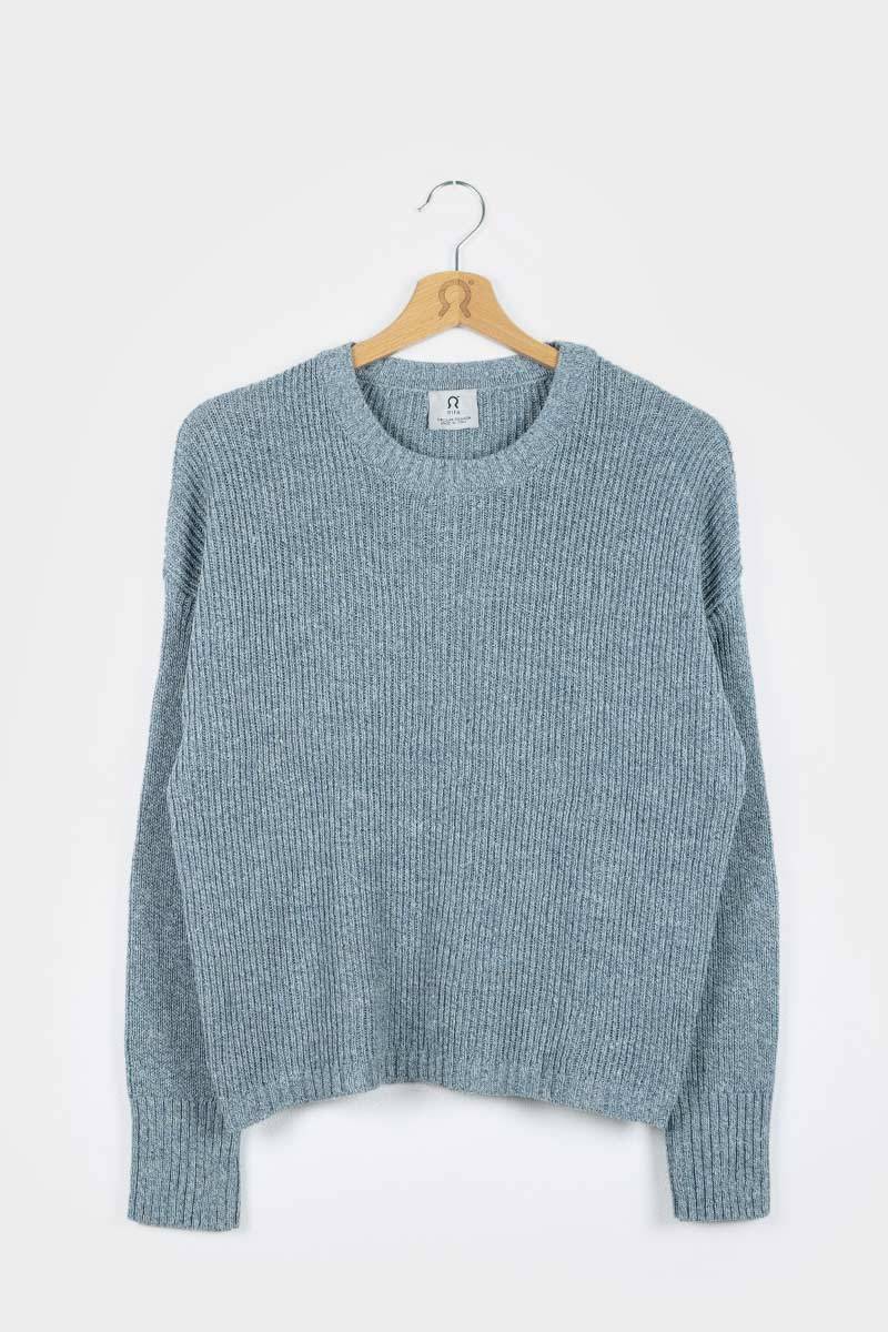Rifò DARIA Maglia Donna Cotone Jeans Rigenerato Hotsell