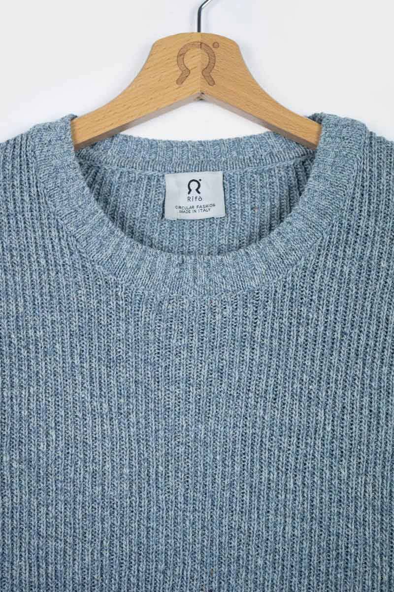 Rifò DARIA Maglia Donna Cotone Jeans Rigenerato Hotsell