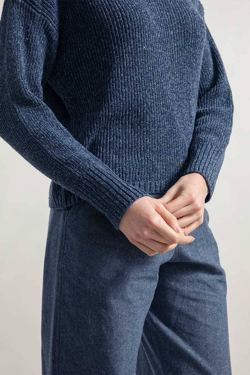 Rifò DARIA Maglia Donna Cotone Jeans Rigenerato Vendita Economica