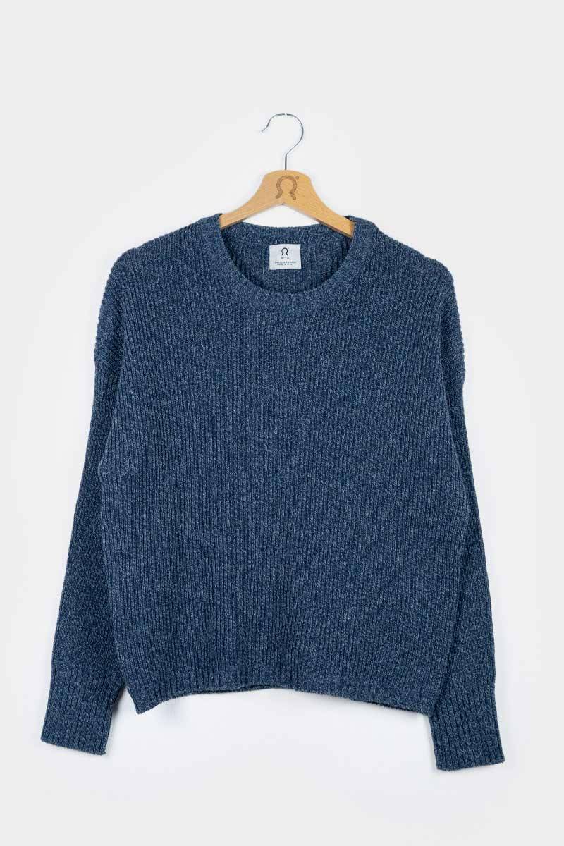 Rifò DARIA Maglia Donna Cotone Jeans Rigenerato Vendita Economica