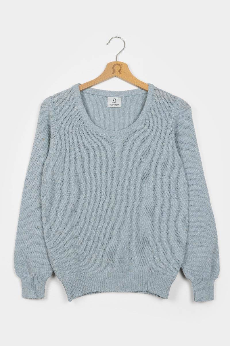 Rifò GRAZIA Maglia Donna Cotone Jeans rigenerato Negozio