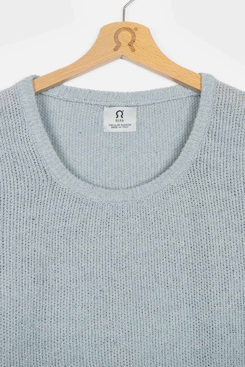 Rifò GRAZIA Maglia Donna Cotone Jeans rigenerato Negozio