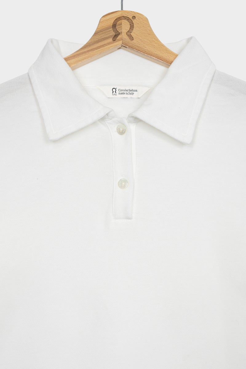 Rifò LUDO Maglia Polo Donna Cotone Rigenerato Italy