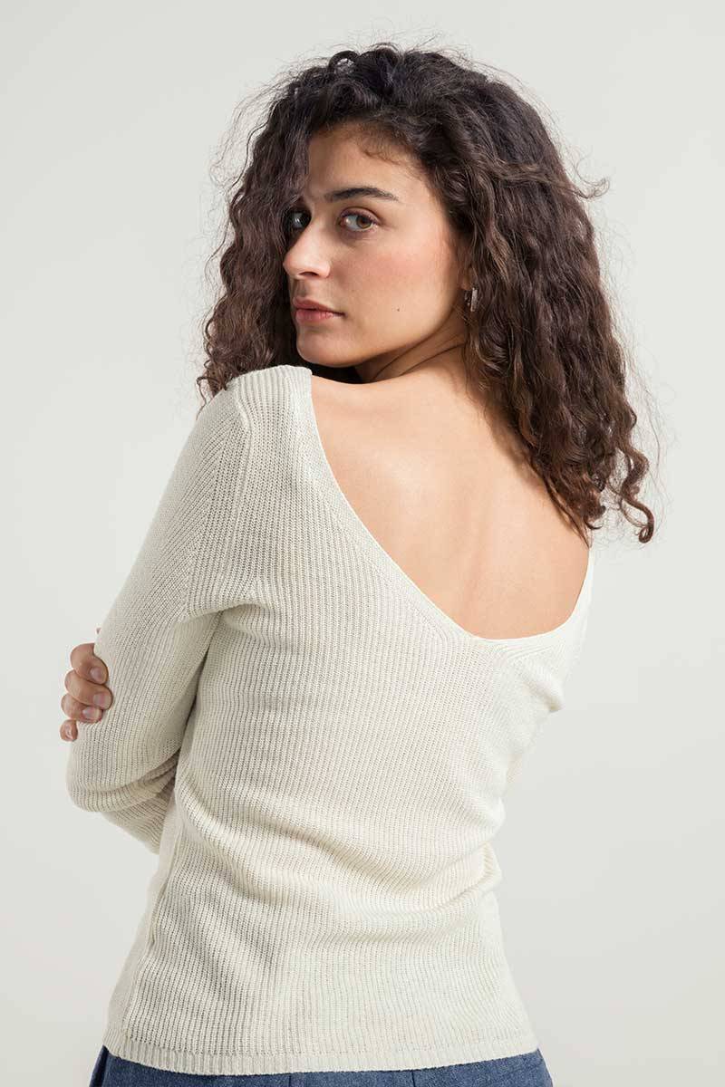 Rifò GISELLE Maglia Donna Seta Rigenerata Nuovo