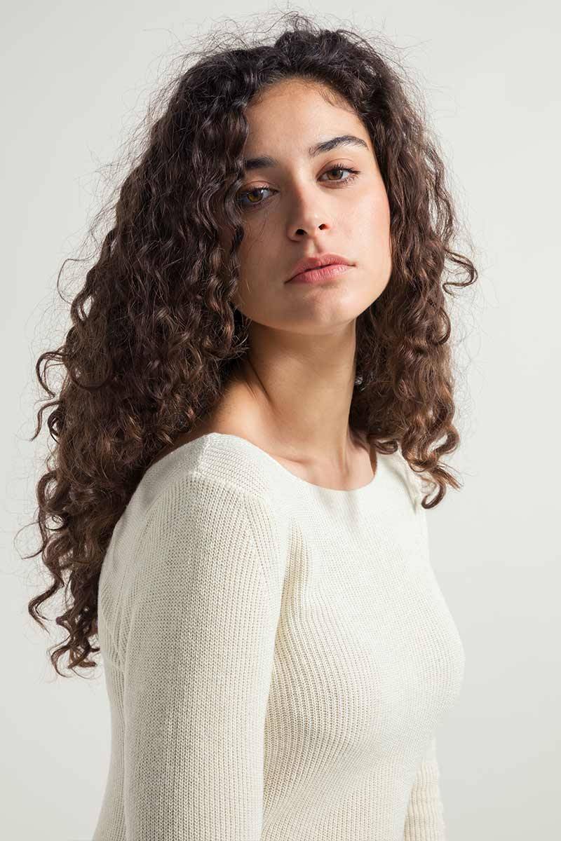 Rifò GISELLE Maglia Donna Seta Rigenerata Nuovo