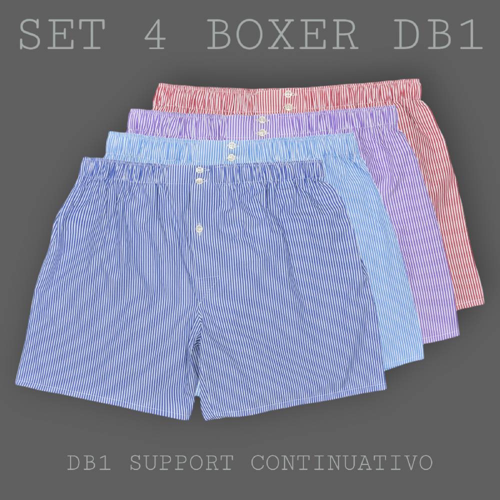 Roberto Ricetti SET "STRIPE" - BOXER SUPPORT DB1 - SIZE 52