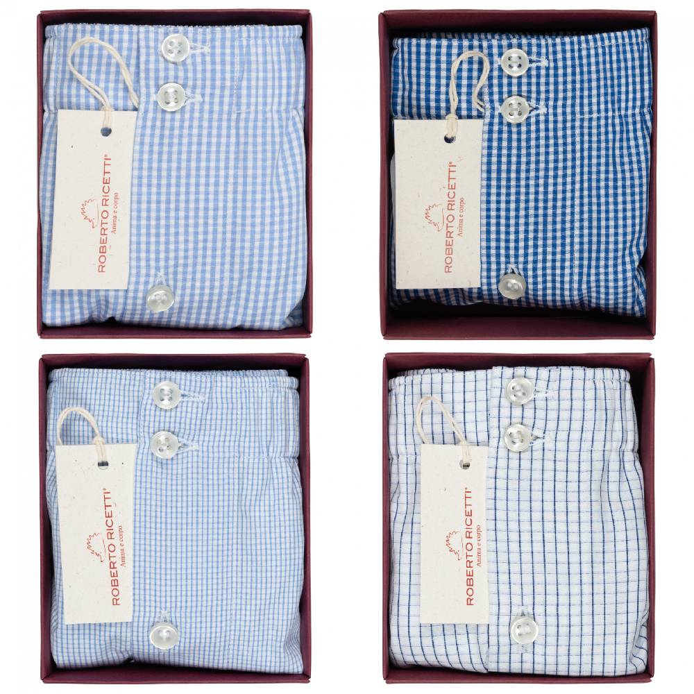 Roberto Ricetti SET "CHECK" - BOXER SUPPORT DB1 - SIZE 46 Vendita Calda