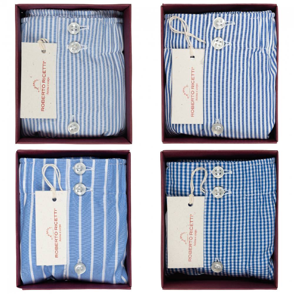 Roberto Ricetti SET "BLUE" - BOXER SUPPORT DB1 - SIZE 52 Nuova