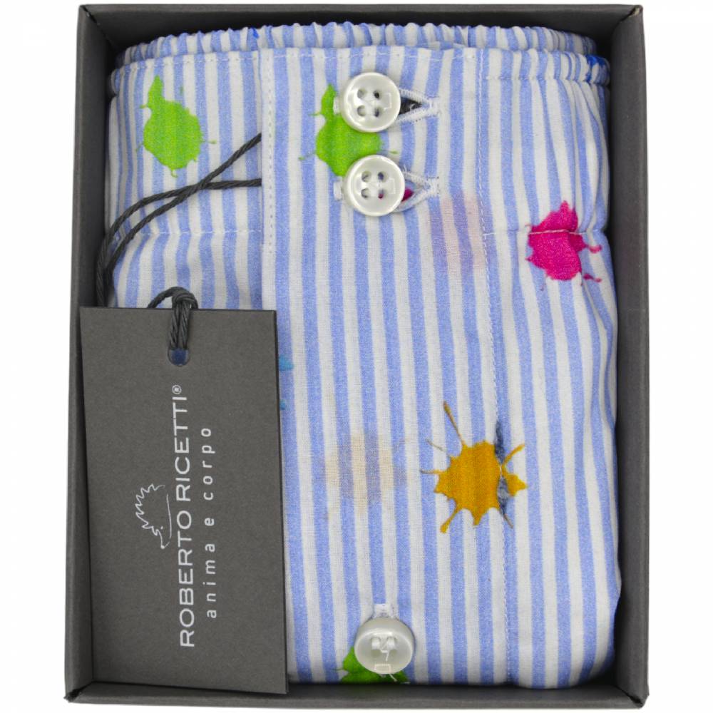 Roberto Ricetti BOXER DB1 SUPPORT - STAMPA MACCHIA MULTICOLOR In Linea