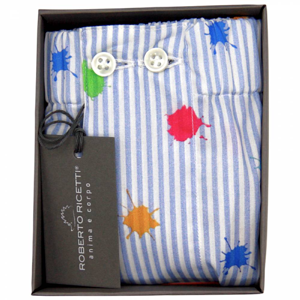Roberto Ricetti BOXER UOMO CLASSIC - STAMPA MACCHIA MULTICOLOR Moda