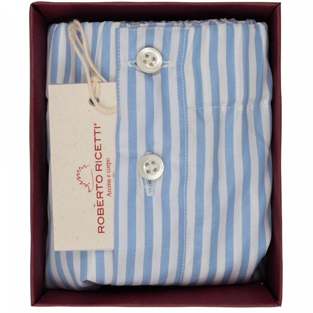 Roberto Ricetti BOXER COULOTTE DONNA - RIGA CLASSICA AZZURRA 2025