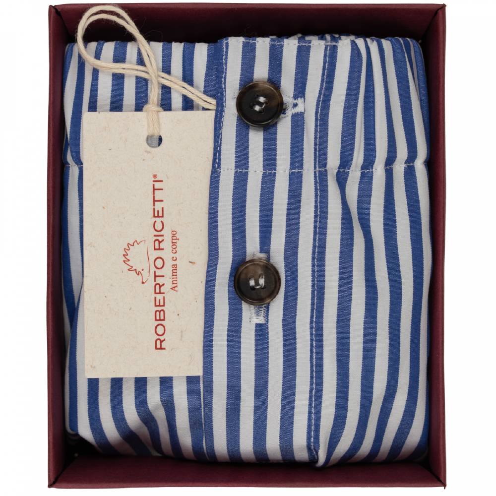 Roberto Ricetti BOXER COULOTTE DONNA - RIGA CLASSICA BLU Italia