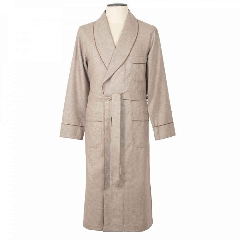 Roberto Ricetti VESTAGLIA UOMO LUNGA - LANA BEIGE Novità