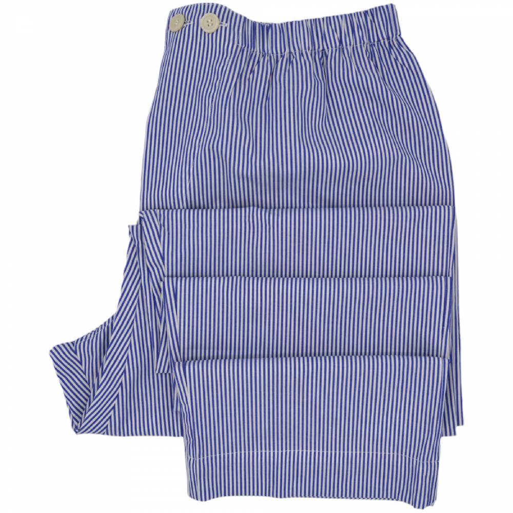Roberto Ricetti PIGIAMA ESSENTIAL LUNGO - RIGA BIANCA E BLU Offerte