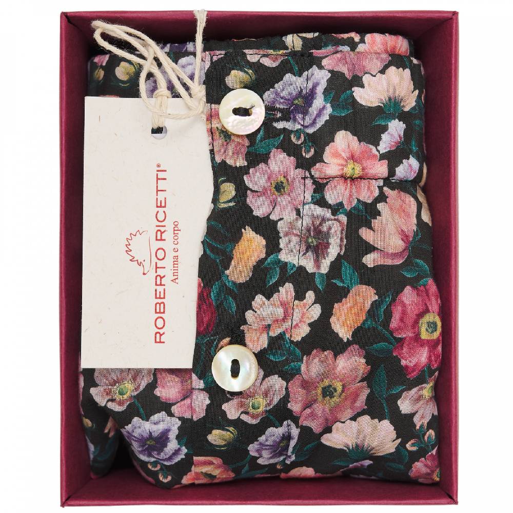 Roberto Ricetti BOXER COULOTTE DONNA - FIORE BASE NERA Sconto