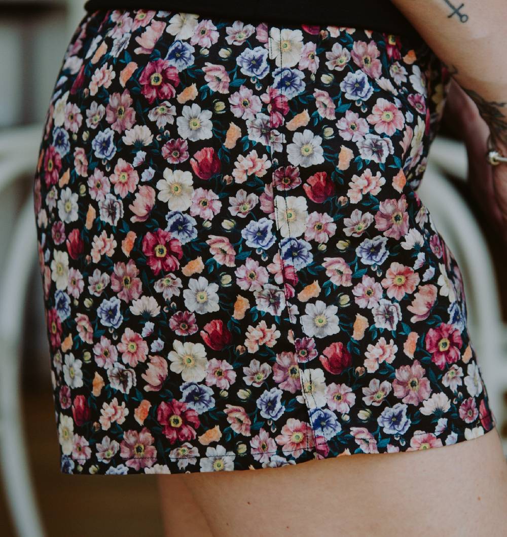 Roberto Ricetti BOXER COULOTTE DONNA - FIORE BASE NERA Sconto