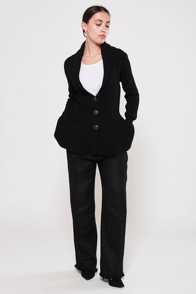 Rrocco Ragni Cardigan con volant Outlet