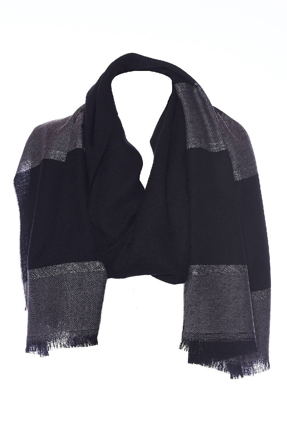 Rrocco Ragni Sciarpa bicolore con lurex Vendita Economica