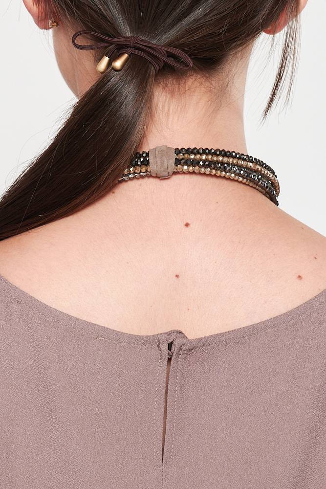 Rrocco Ragni Collana con cristalli e monile Saldi Di Fabbrica