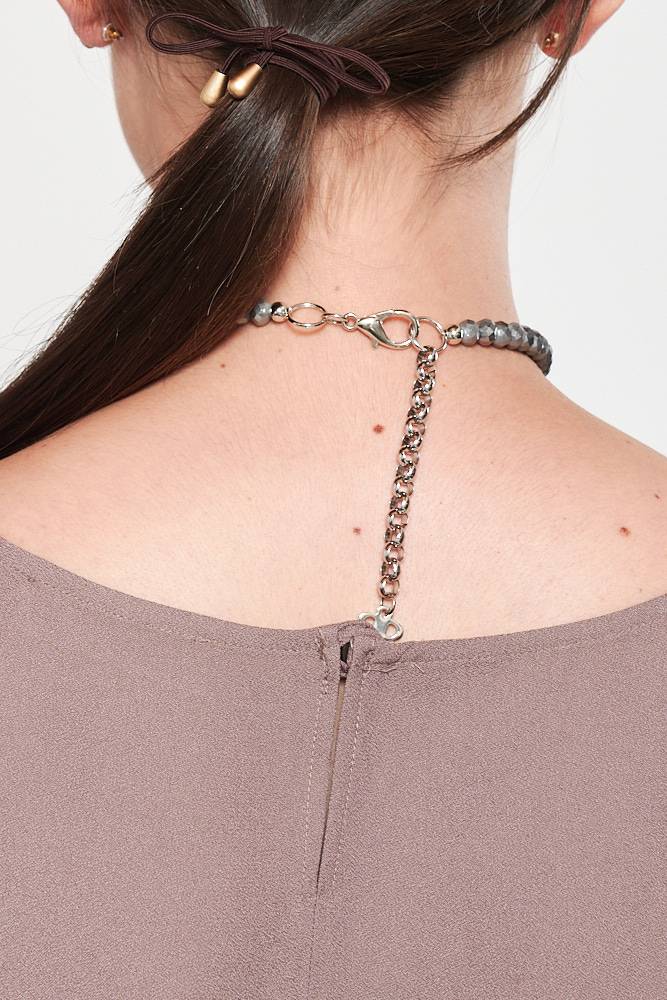 Rrocco Ragni Collana con cristalli e monile In Saldo