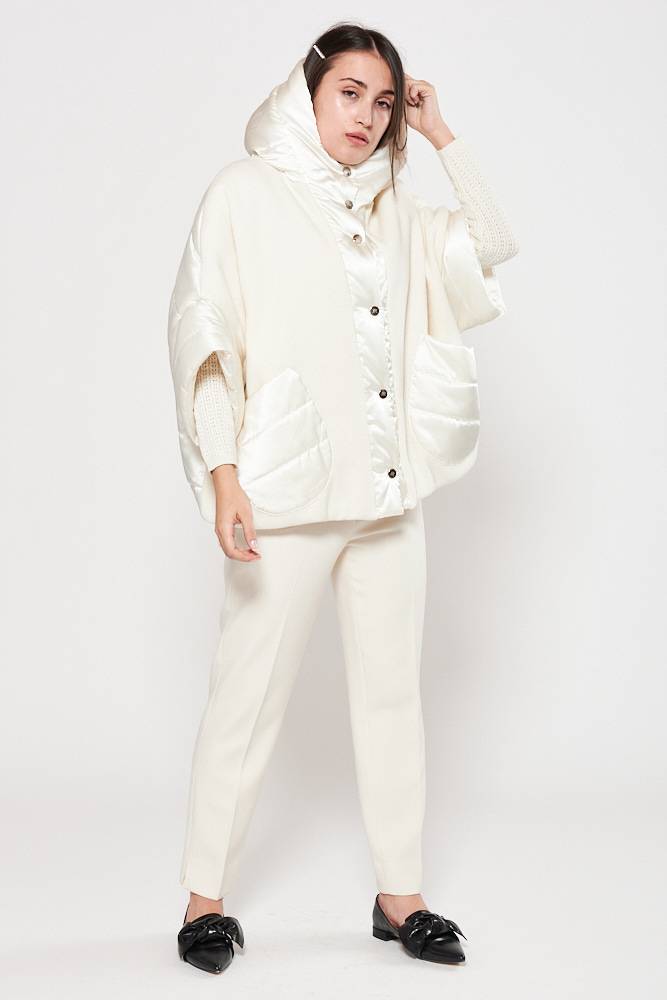 Rrocco Ragni Piumino oversize in tessuto combinato Moda