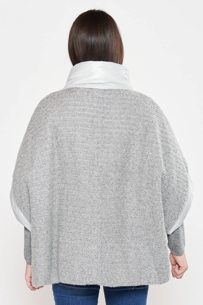 Rrocco Ragni Piumino oversize in filato paillettes Italia