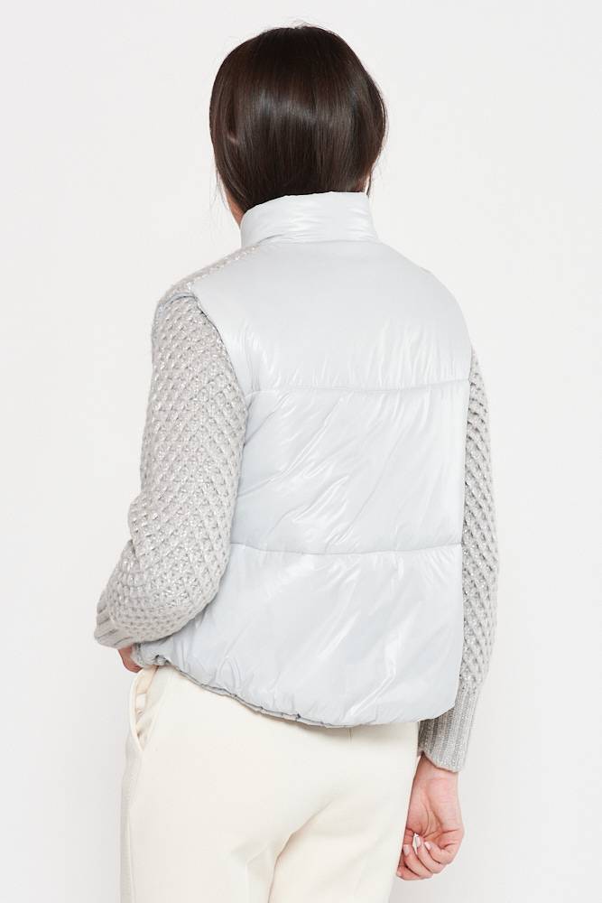 Rrocco Ragni Gilet in lurex imbottito In Linea