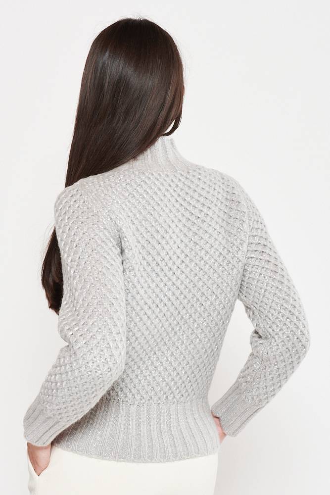Rrocco Ragni Maglia in lurex con collo a lupetto Nuovo
