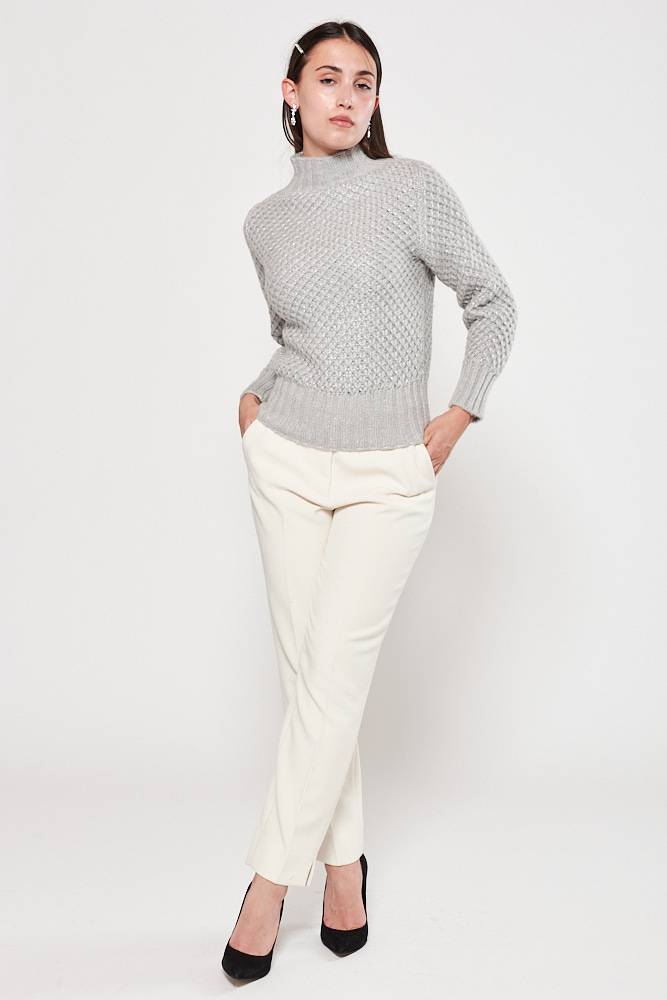 Rrocco Ragni Maglia in lurex con collo a lupetto Nuovo
