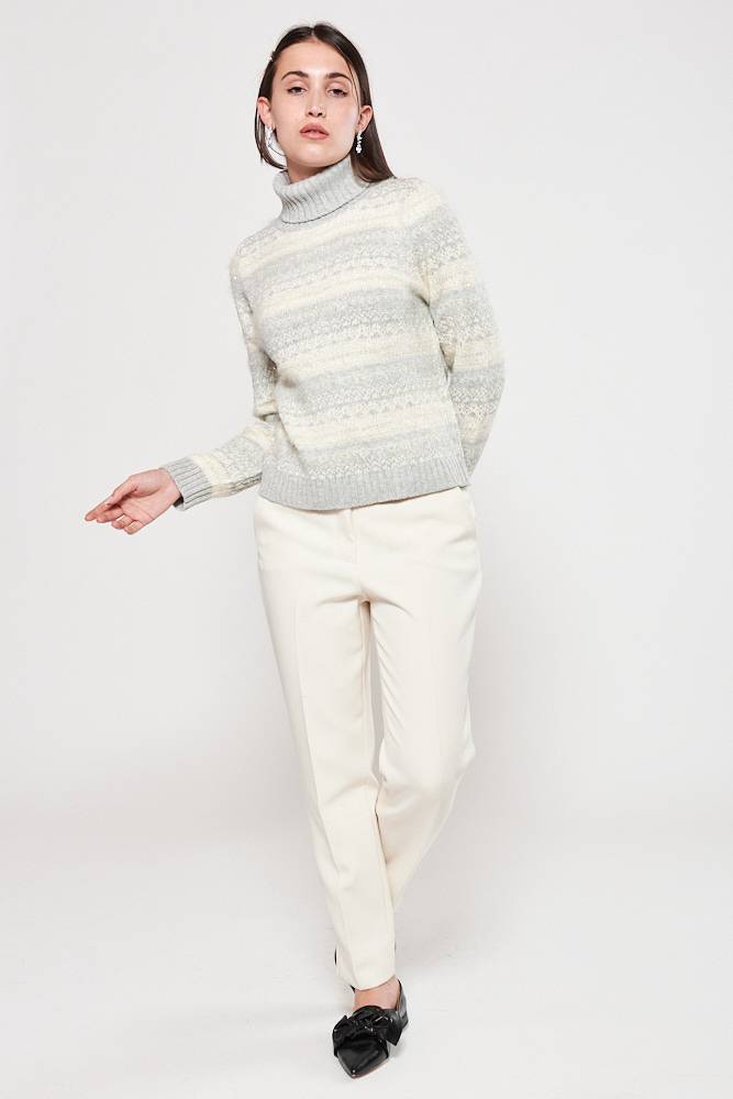 Rrocco Ragni Maglia jacquard a collo alto Vendita