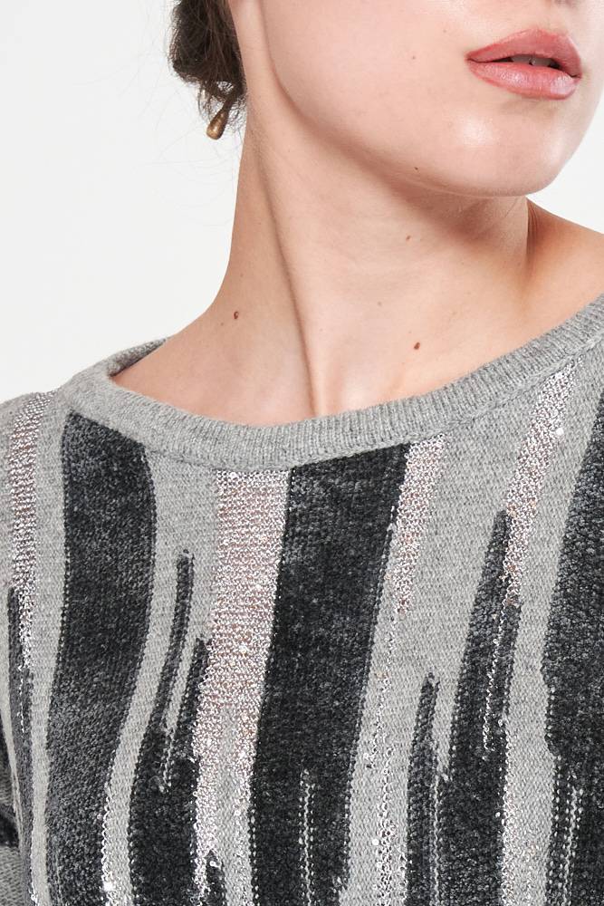Rrocco Ragni Maglia ad intarsio con scollo a barca Shopping Online