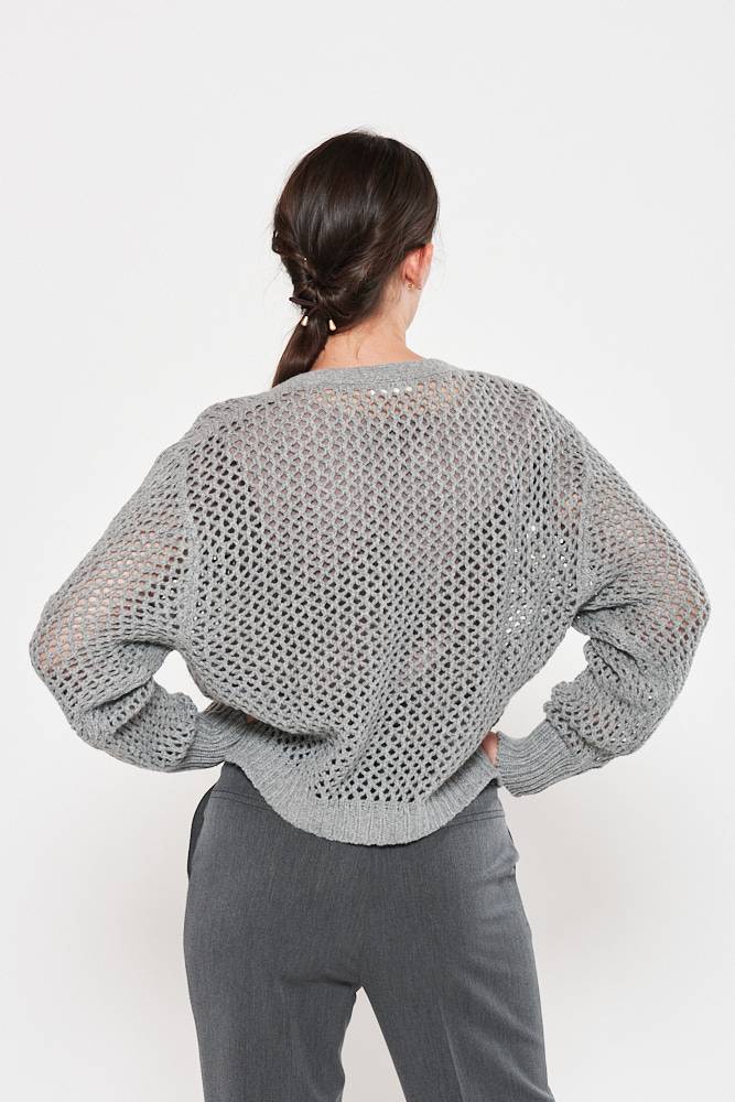 Rrocco Ragni Cardigan a rete Sottocosto