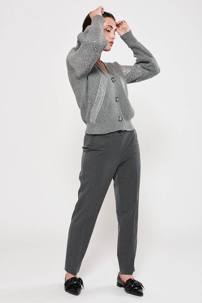 Rrocco Ragni Cardigan con cristalli Convenienza