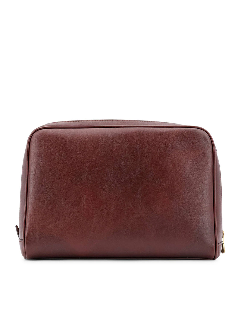 Suitnegozi Beauty case in pelle con logo frontale In Linea