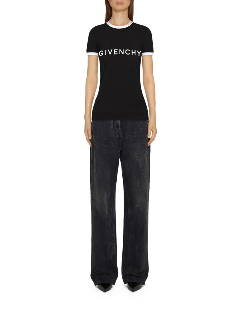 Suitnegozi T-shirt slim GIVENCHY Archetype in cotone Sottocosto