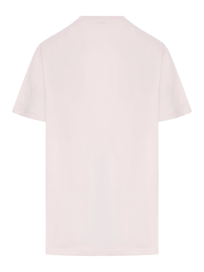 Suitnegozi T-SHIRT RELAX CON GATTI IN JERSEY ROSA BASIC Vendita Economica