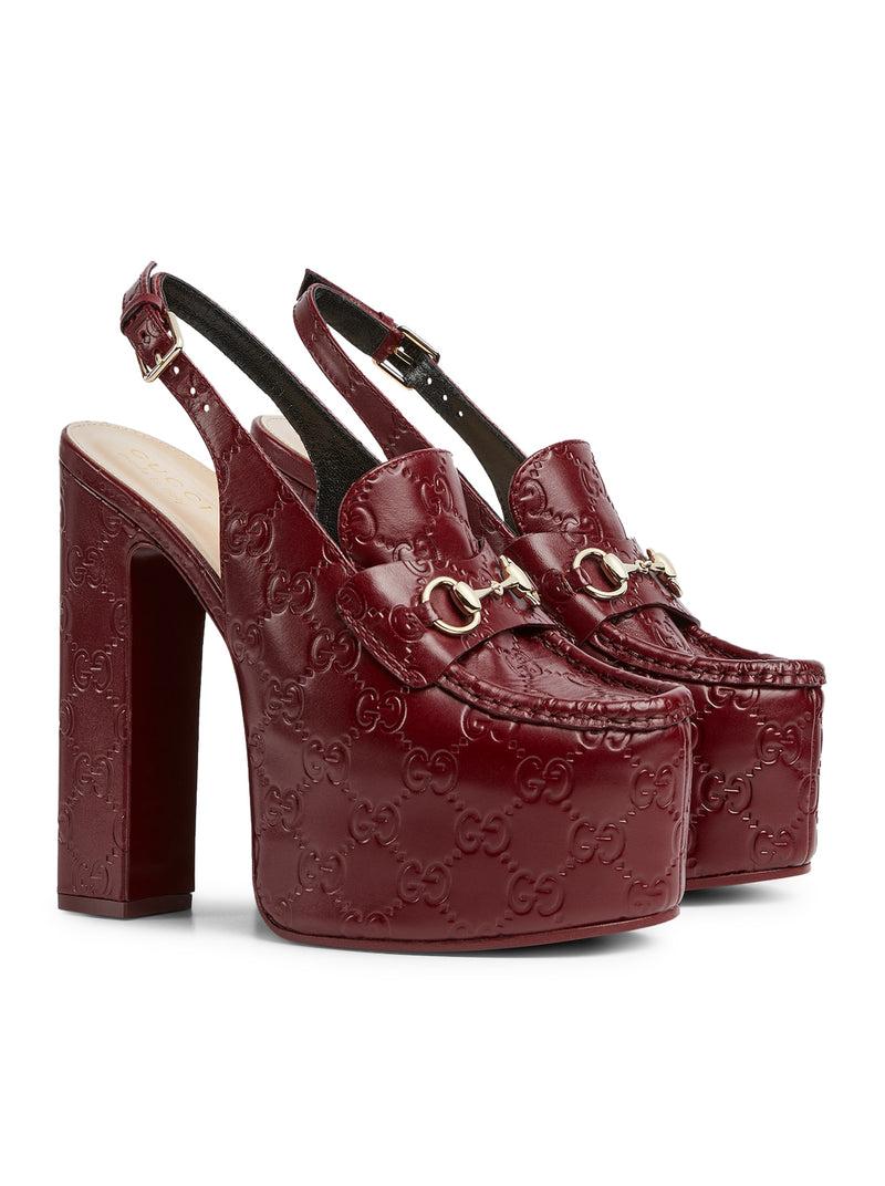 Suitnegozi MOCASSINO SLINGBACK DONNA CON PLATEAU E MORSETTO Nuova