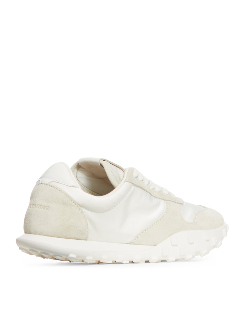 Suitnegozi Sneakers in tessuto e inserti in pelle Consegna Veloce
