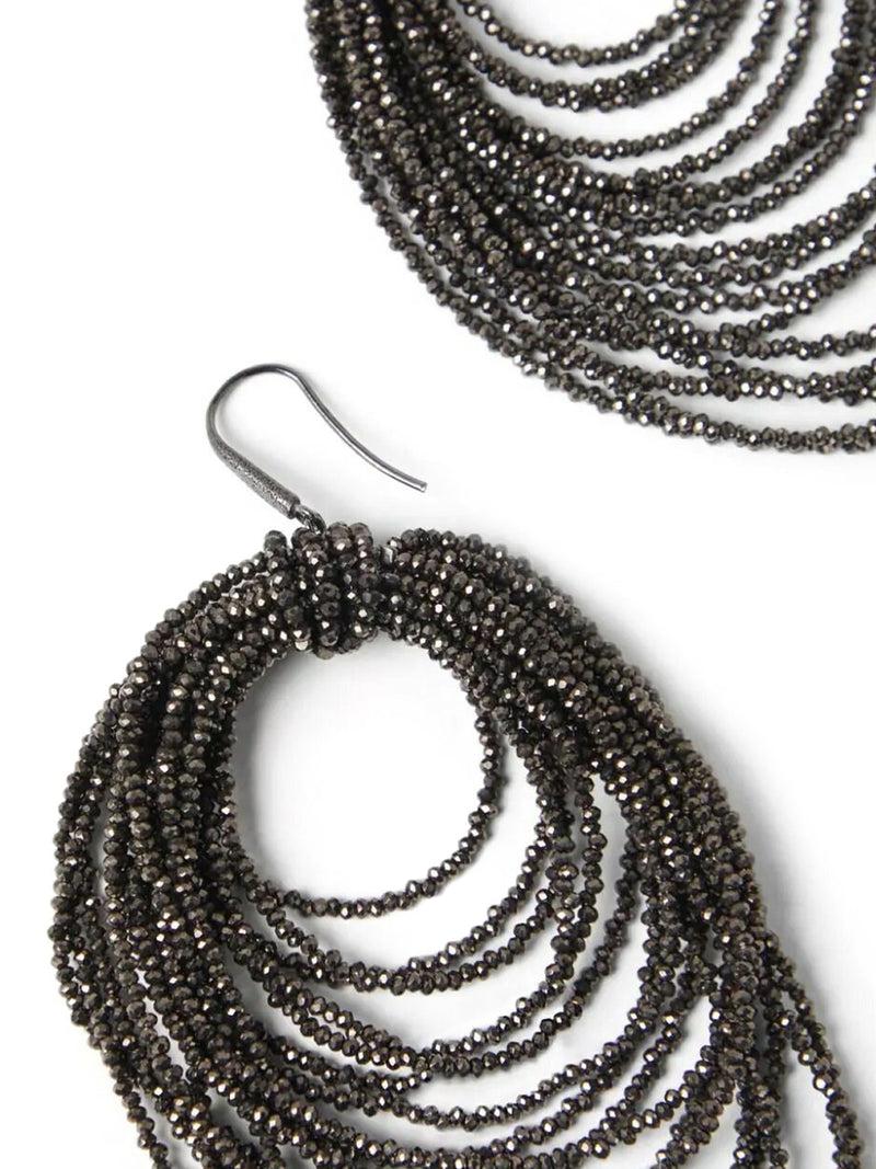 Suitnegozi Orecchini Dangling Hoop in vetro Affare Del Giorno