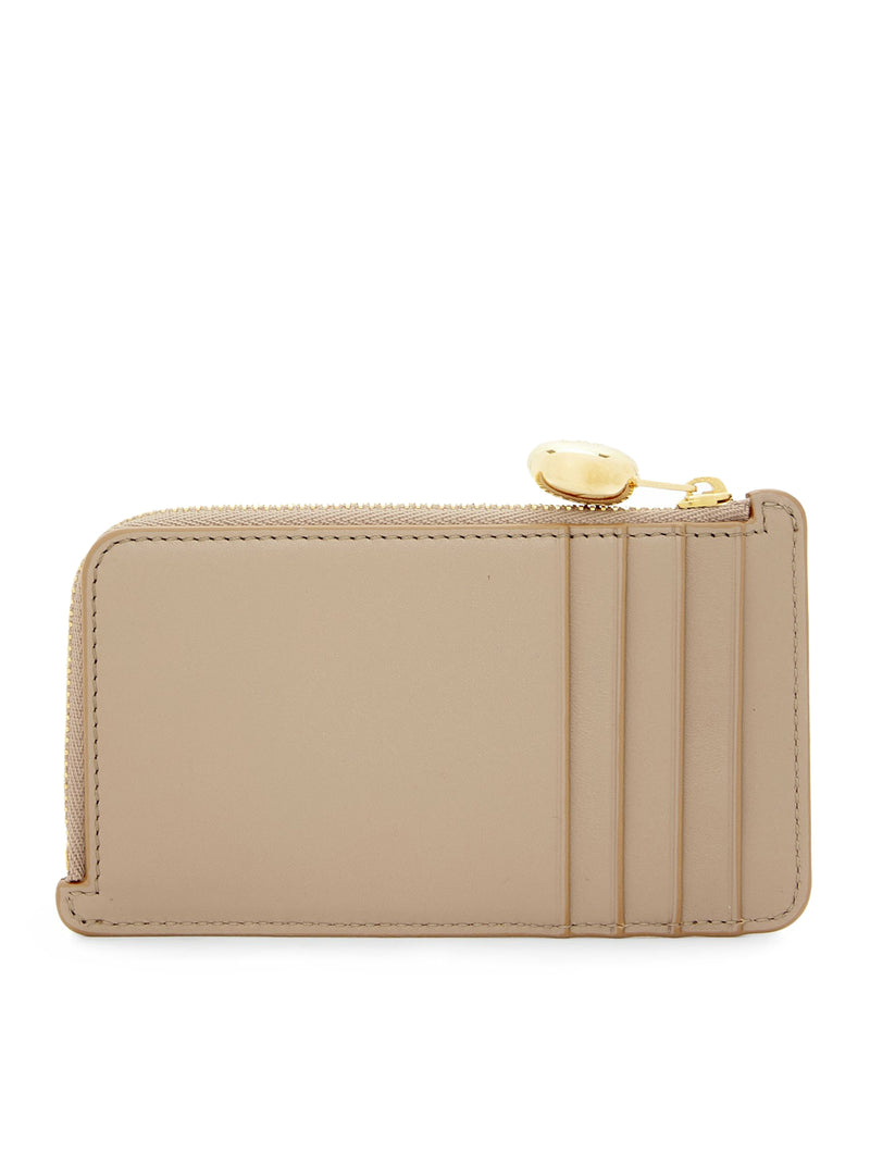 Suitnegozi Portacarte con portamonete Pebble in nappa di vitello lucida Prezzo Ridotto