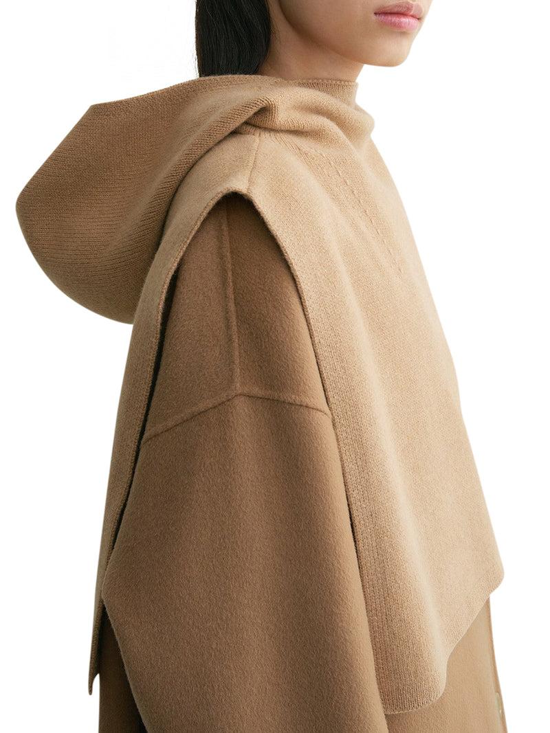 Suitnegozi cappuccio in lana e cashmere Saldi