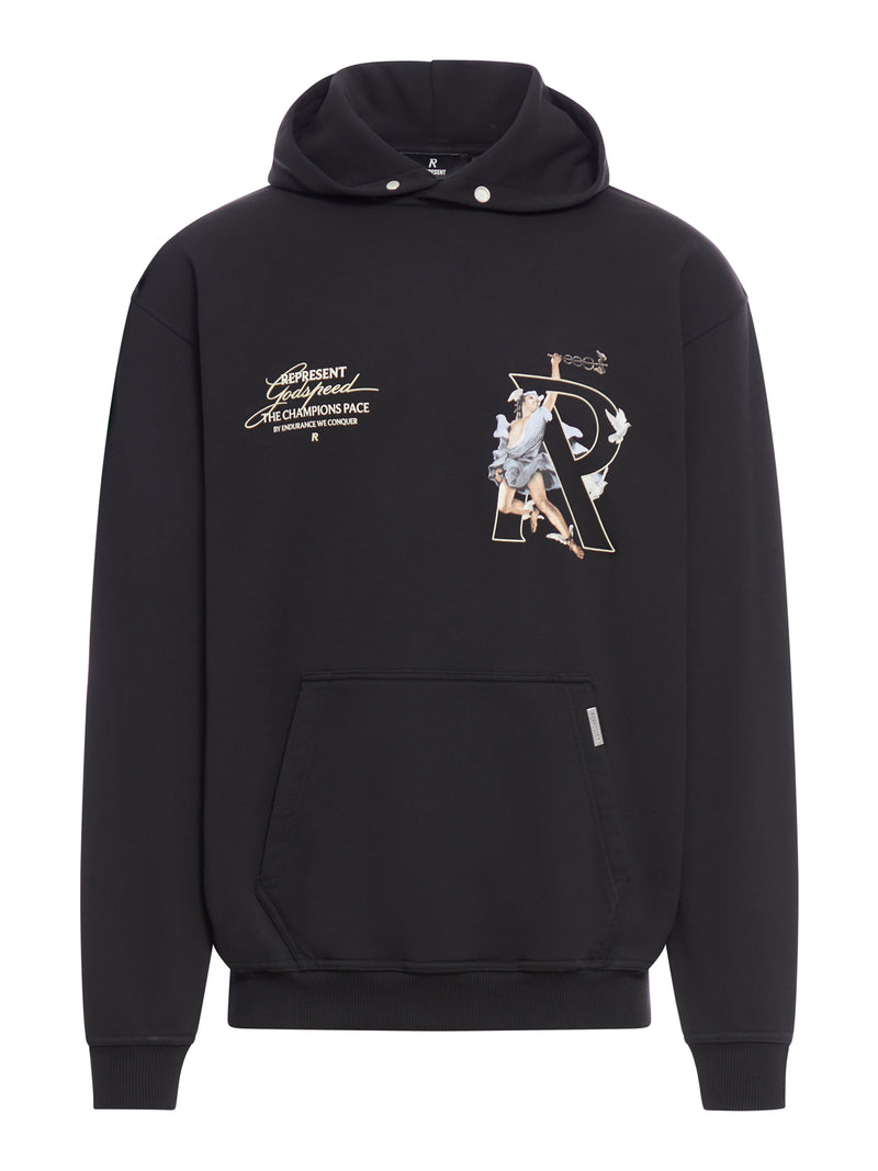 Suitnegozi FELPA CON CAPPUCCIO E STAMPA HERMES Pezzi Unici