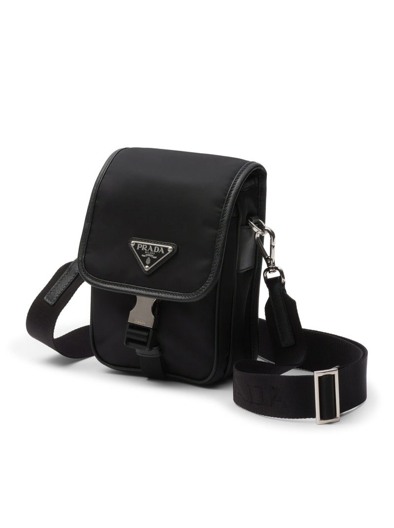 Suitnegozi Borsa a tracolla in Re-Nylon e Saffiano Italia