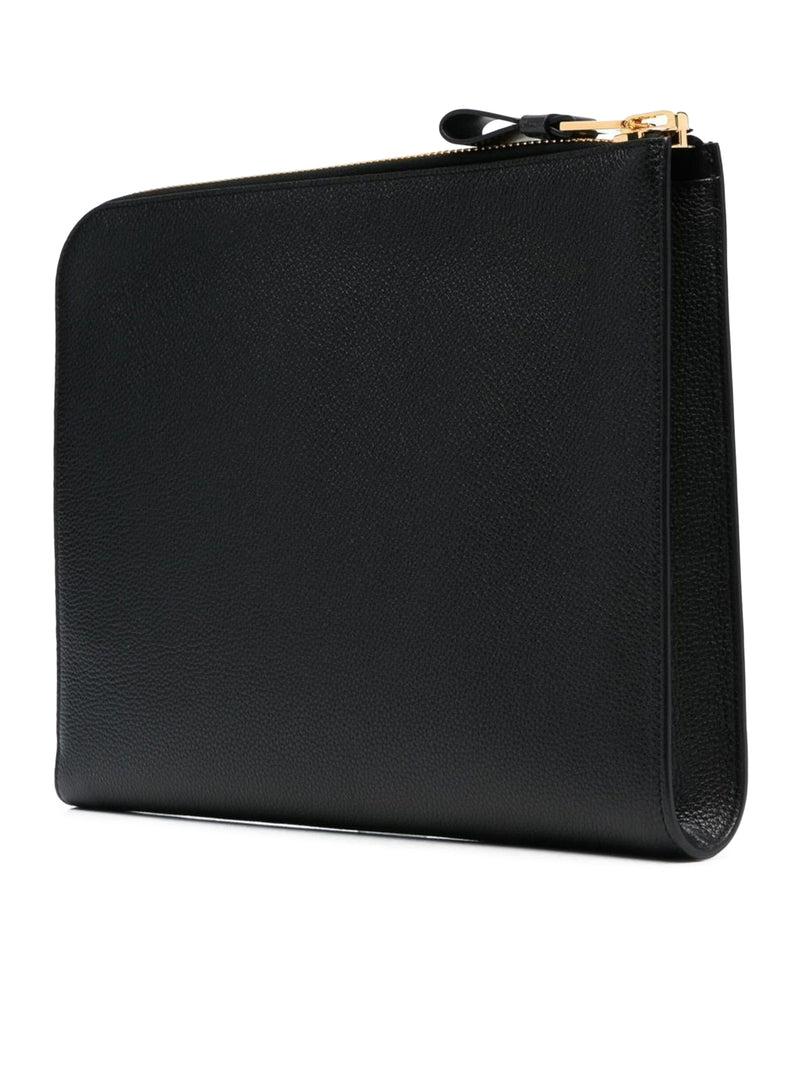 Suitnegozi Clutch in pelle con zip Negozi Online