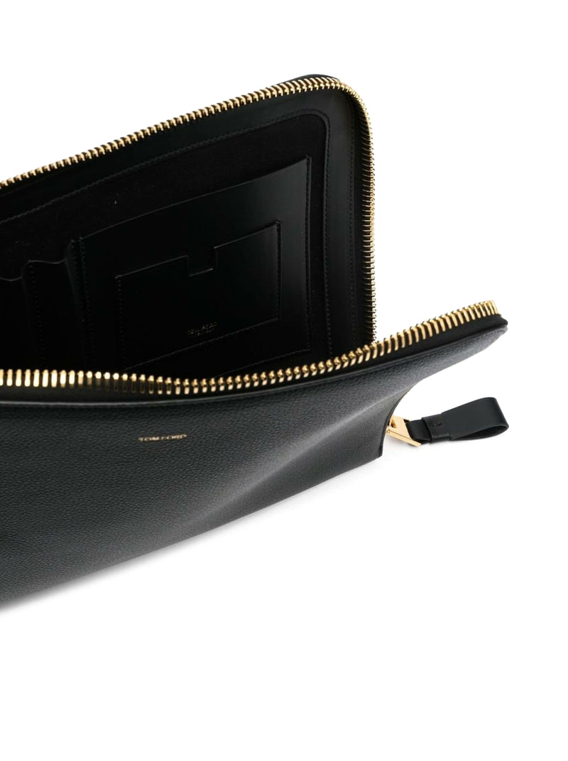 Suitnegozi Clutch in pelle con zip Negozi Online